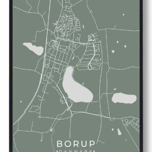Borup plakat - grøn