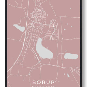 Borup plakat - rosa