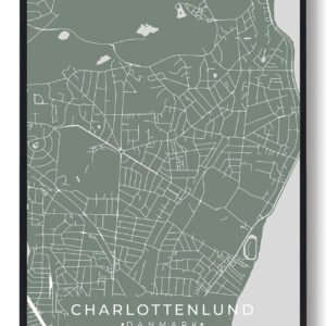 Charlottenlund plakat - grøn
