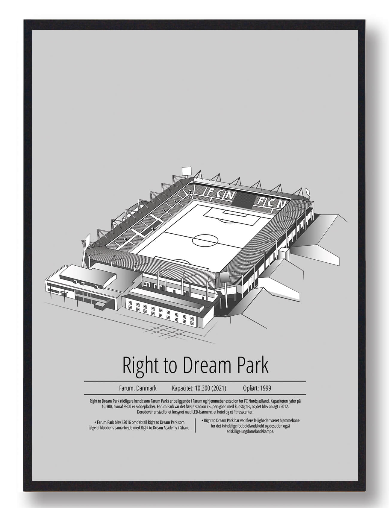 Right Dream Park Nordsjælland Grå Størrelse: 50x70cm