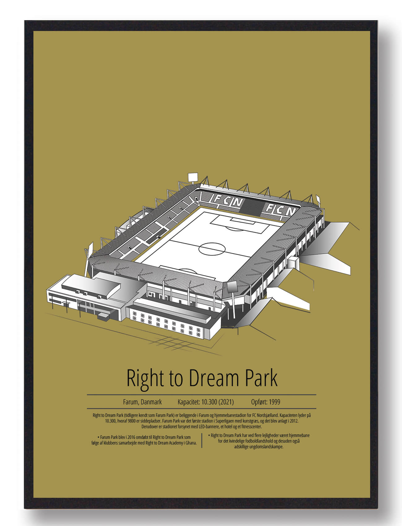Right Dream Park Nordsjælland Gul Størrelse: 50x70cm