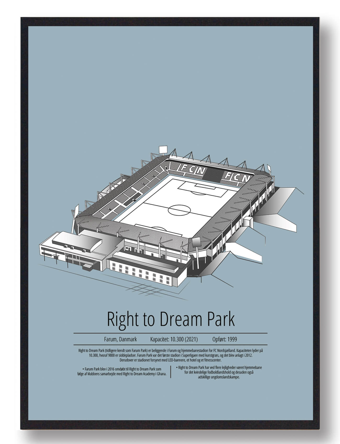 Right Dream Park Nordsjælland Lyseblå Størrelse: 50x70cm