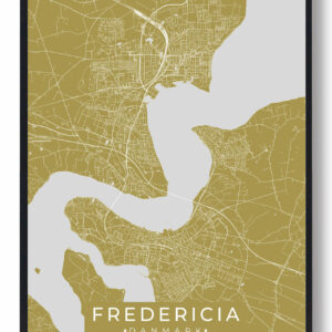 Fredericia plakat - gul
