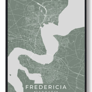 Fredericia plakat - grøn