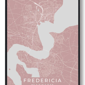 Fredericia plakat - lyserød