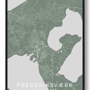 Frederiksværk plakat - grøn