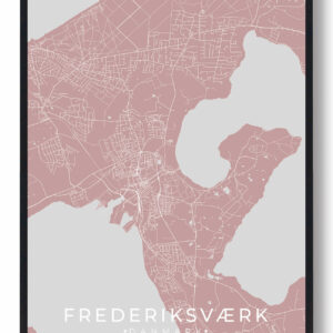 Frederiksværk plakat - rosa