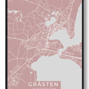 Gråsten plakat - rosa