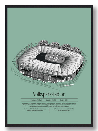 Volksparkstadion - Hamburg mintgrøn