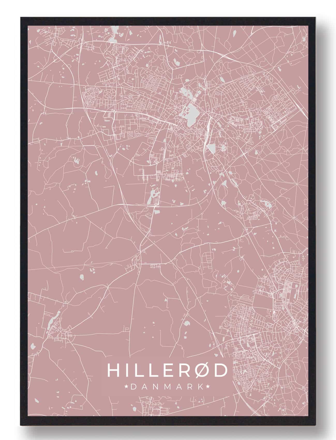 Hillerød plakat - rosa