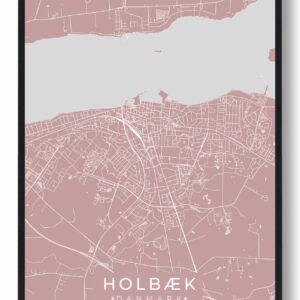 Holbæk plakat - rosa