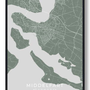 Middelfart plakat - grøn