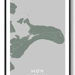 Møn plakat - grøn