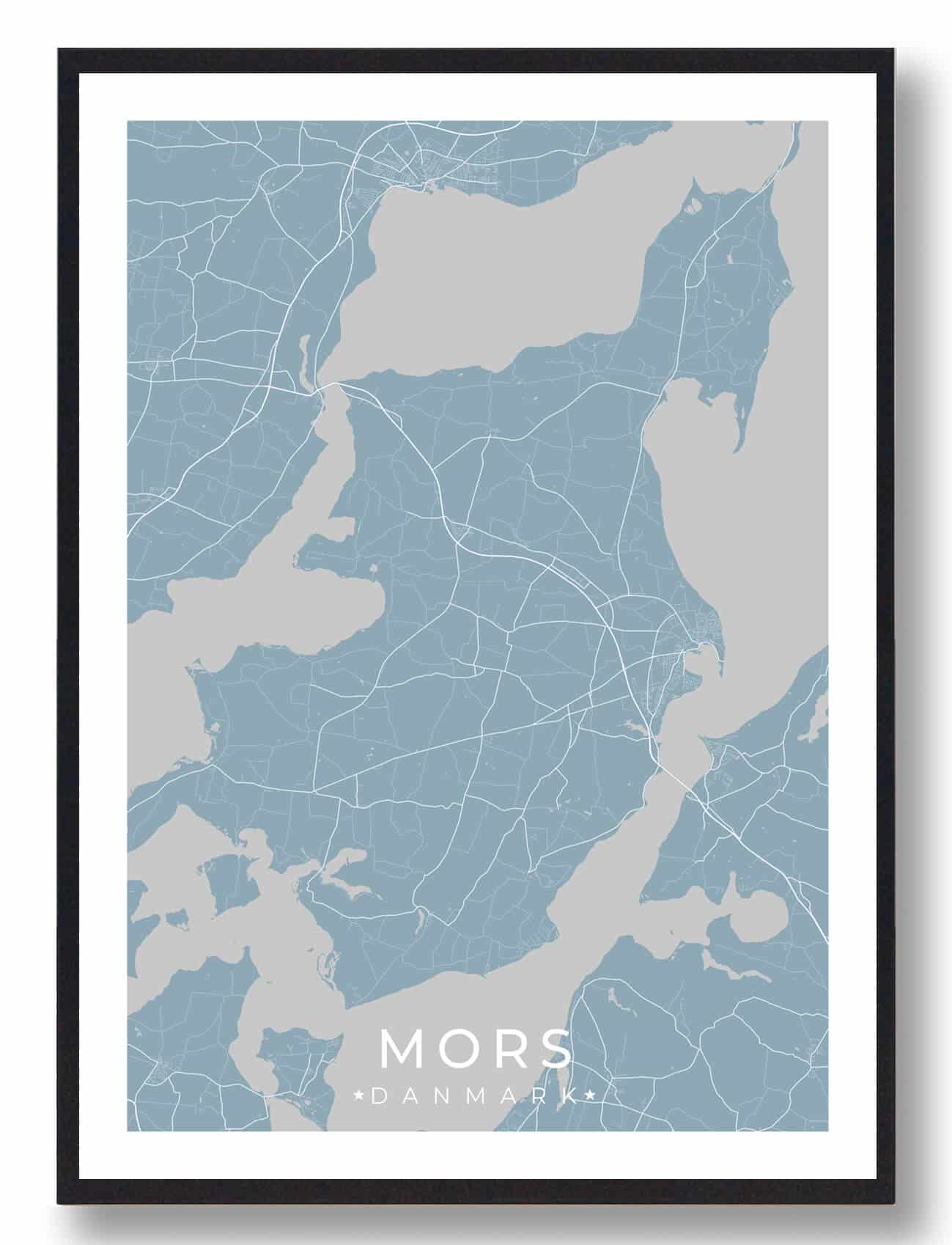 Mors plakat - lyseblå
