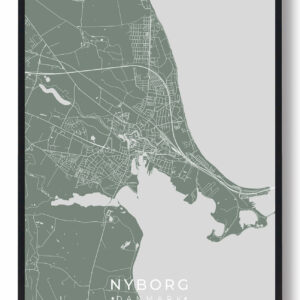 Nyborg plakat - grøn