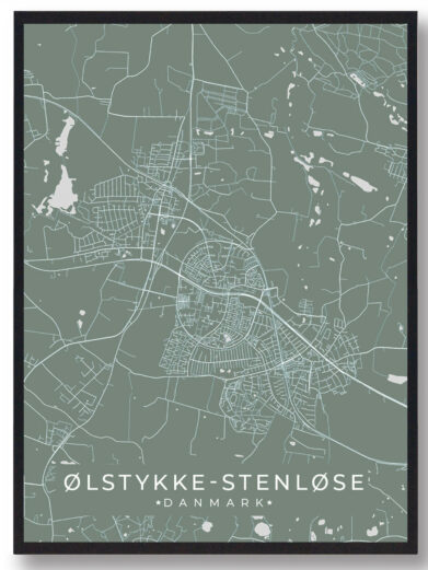 Ølstykke-Stenløse plakat - grøn