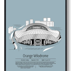 Marseille - Stade Vélodrome lyseblå