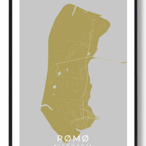 Rømø plakat - gul