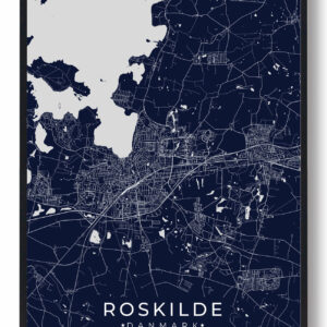 Roskilde - mørkeblå