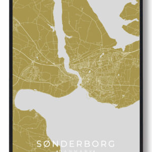 Sønderborg plakat - gul