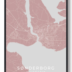 Sønderborg plakat - rosa