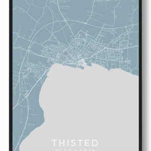 Thisted plakat - lyseblå