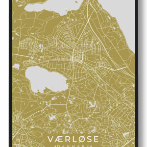 Værløse plakat - gul