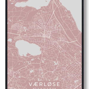 Værløse plakat - rosa