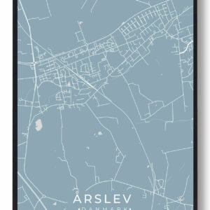 Årslev plakat - lyseblå