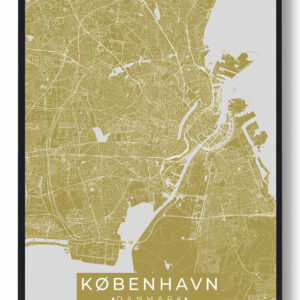 København plakat - gul
