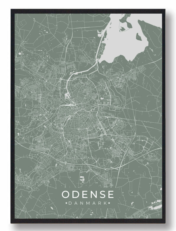 Odense plakat - grøn