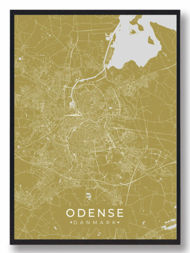 Odense plakat - gul
