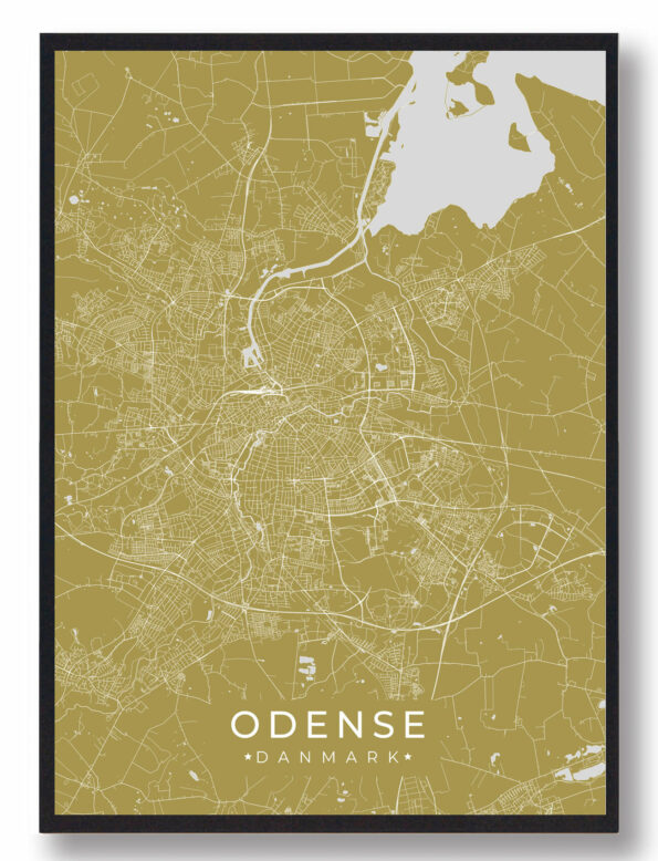 Odense plakat - gul