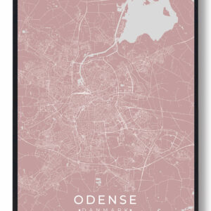 Odense plakat - lyserød