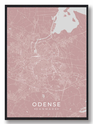 Odense plakat - lyserød