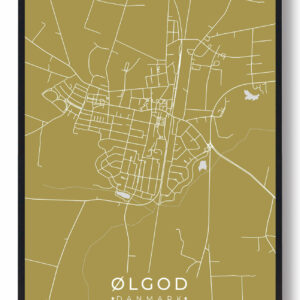 Ølgod plakat - gul