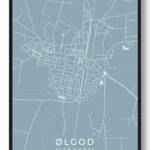 Ølgod plakat - lyseblå