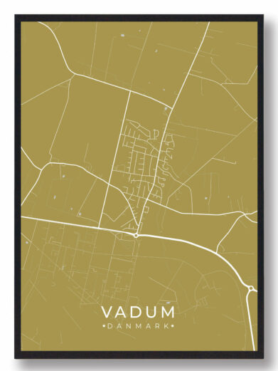 Vadum byplakat - gul