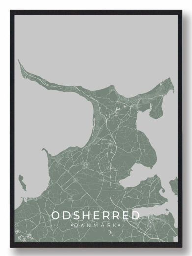 Odsherred byplakat - grøn