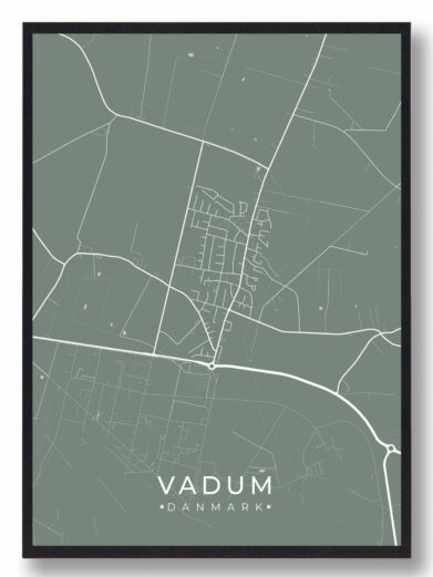 Vadum byplakat - grøn