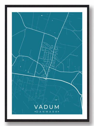 Vadum by plakat - blå
