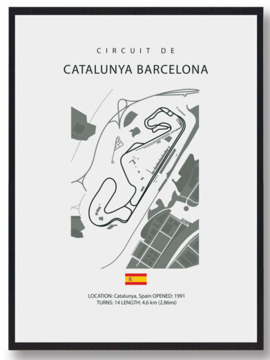 Catalunya Barcelona - Formel 1 lys plakat