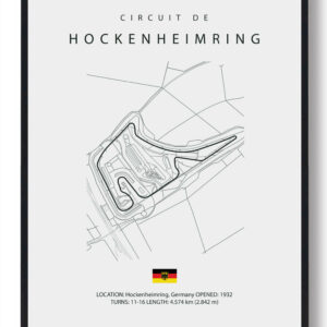Hockenheimring - Formel 1 lys plakat