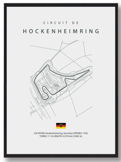 Hockenheimring - Formel 1 lys plakat