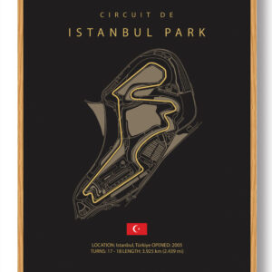 Istanbul Park - Formel 1 mørk plakat