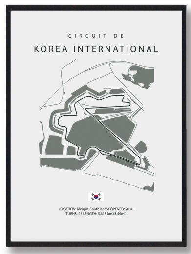Korea International Circuit - Formel 1 lys plakat