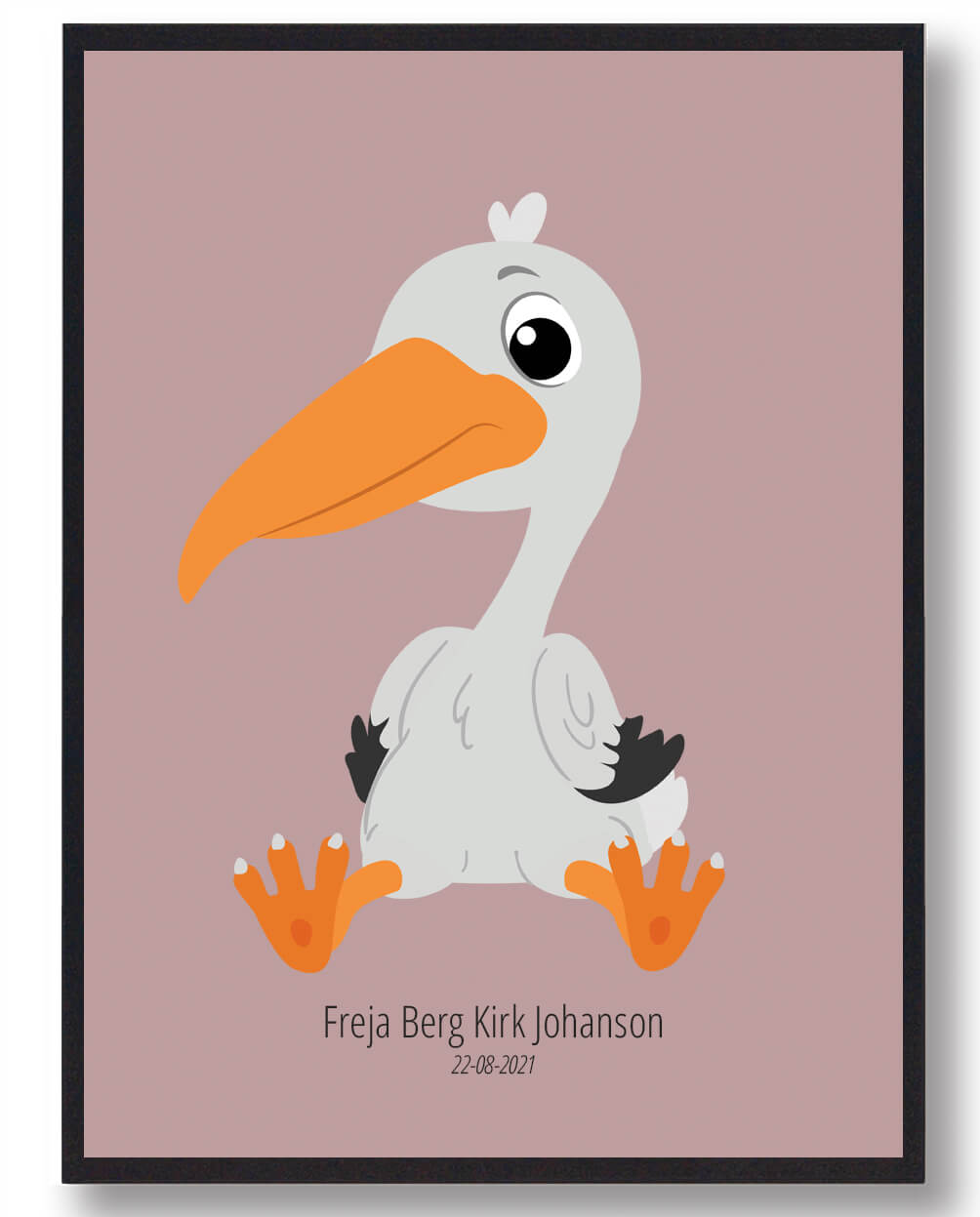 Stork navneplakat (Størrelse: L – 50x70cm (B2))