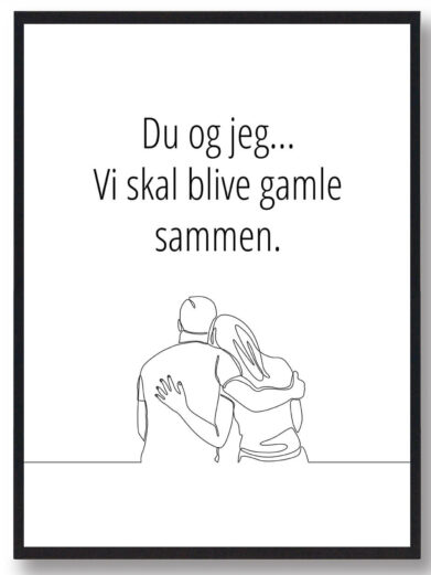 Du og jeg skal... - plakat