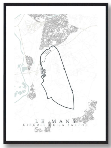 Le Mans - Racerløb lys plakat