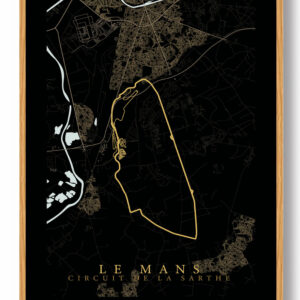 Le Mans - Racerløb mørk plakat